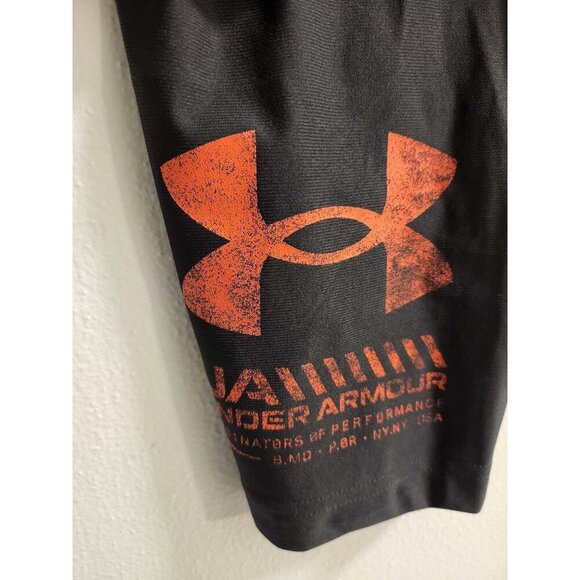 UNDER ARMOUR COMPRESSION TIGHTS - MENS LARGE - BLACK WITH RED LOGO - BRAND NEW - Picture 2 of 4